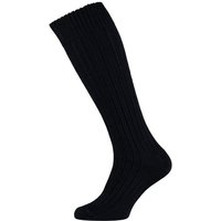 Chaussettes hautes en laine pour homme avec Meraklon – Bleu marine – 39-42
