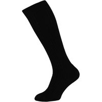 Chaussettes hautes en laine pour homme, semelle éponge – Noires – Pointures 42 à 45