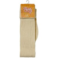 Chaussettes hautes de fête à motif torsadé – Écru – 43-46