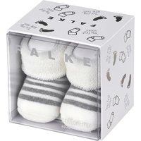 Chaussettes bébé en coffret cadeau – Blanc cassé – 62-68