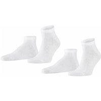Chaussettes de sport pour homme Happy, lot de 2 – Blanches – Pointures 47-50