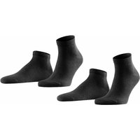 Chaussettes de sport pour homme Happy, lot de 2 – Noires – Pointures 47-50