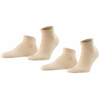 Lot de 2 chaussettes de sport pour homme Happy – coloris sable chiné – pointures 43 à 46