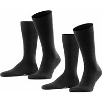 Lot de 2 paires de chaussettes Happy pour homme – Noires – Pointures 47-50