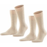 Lot de 2 paires de chaussettes homme Happy – coloris sable chiné – tailles 47-50