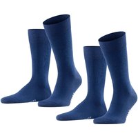 Lot de 2 paires de chaussettes homme Happy – Bleu royal – 47-50