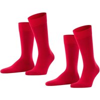 Lot de 2 paires de chaussettes Happy pour homme – Écarlate – Pointures 43 à 46