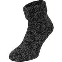 Chaussettes de lit en laine antidérapantes – Noires – 35-38