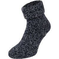 Chaussettes de lit en laine antidérapantes – Bleues – 35-38