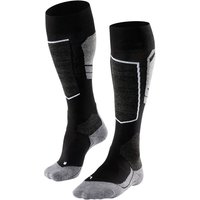 Chaussettes de ski SK4 Advanced pour homme, hauteur mi-mollet – Noir chiné – Taille 42-43