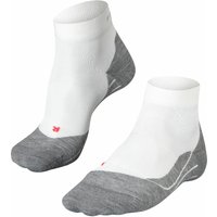 Chaussettes de course courtes pour femmes RU4 – Blanc chiné – 37-38