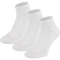Chaussettes de sport mi-hautes à semelle éponge – Blanches – Pointures 36 à 41