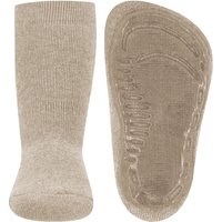 Chaussettes antidérapantes pour enfants – Beige foncé chiné – 17-18