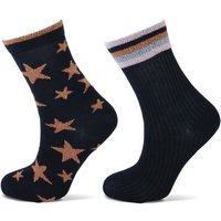 Chaussettes enfant à rayures et étoiles avec lurex – Pointures 19 à 22