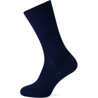 Chaussettes en laine pour homme, sans élastique - Bleu marine - Pointure 45-47