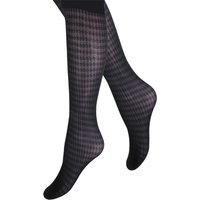 Chaussettes hautes à motif pied-de-poule
