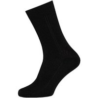 Chaussettes en laine pour homme avec semelle éponge – Noires – Pointures 45-47