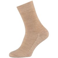 Chaussettes en laine pour homme avec semelle éponge – Beige clair – 48-50