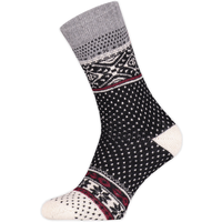 Chaussettes homme au design nordique – Noires – Pointures 39 à 42