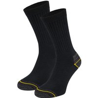 Chaussettes de travail antibactériennes à semelle éponge – Noires – 43-46