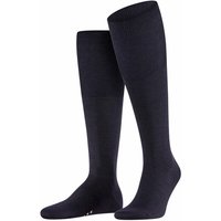 Chaussettes hautes pour homme, style aéroport – Bleu marine – Taille 43-44