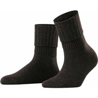 Chaussettes en maille côtelée pour femmes – Anthracite chiné – 35-38