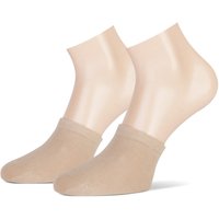 Chaussettes en coton à orteils – Beige