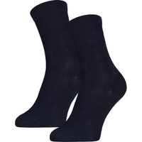 Chaussettes enfant en coton uni – Bleu marine – 23-26