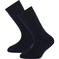 Chaussettes enfant en tissu éponge - Bleu marine - 23-26