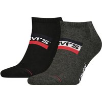 Chaussettes de sport avec logo – Gris moyen et noir – Tailles 35 à 38