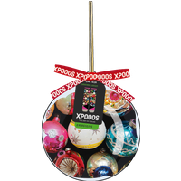 Chaussettes XPOOOS avec imprimé de boules de Noël brillantes