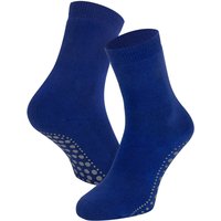 Chaussettes enfant en coton antidérapant – Cobalt – 23-26