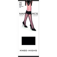 Chaussettes hautes 20 deniers avec bord-côte confort – Couleur bronzée – Taille S-M