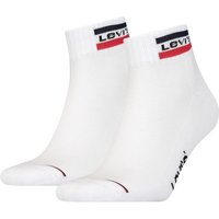 Chaussettes de sport simples avec logo – Blanches – 39-42