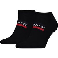 Lot de 2 chaussettes Levi's pour baskets – Noires – Pointures 35 à 38