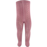 Collants en coton pour enfants Ajour – Rose poudré – 92-98