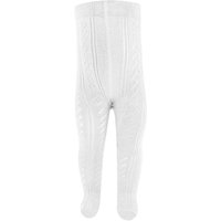 Collants en coton pour enfants Ajour – Blanc – 92-98