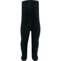 Collants en coton pour enfants Ajour – Noir – 122-128