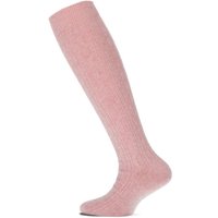 Chaussettes hautes YM à torsades – Rose Mel. – 31-34
