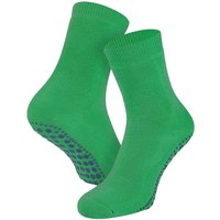 Chaussettes enfant antidérapantes en coton – Vert gelée – Tailles 31-34