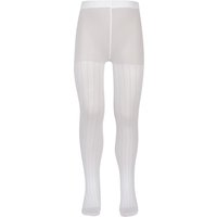 Collants enfant 50 deniers côtelés – Blanc – 122-128