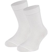 Chaussettes enfant en coton – Blanches – 27-30
