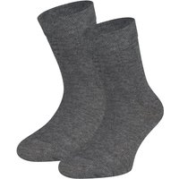 Chaussettes enfant en coton – Anthracite mêlée – 35-38