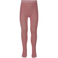 Collants enfant en coton côtelé – Rose poudré – 152-164