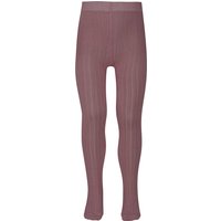 Collants enfant en coton côtelé – Rose poudré – 134-146