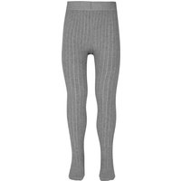 Collants enfant en coton côtelé – Gris chiné – 134-146