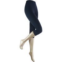 Leggings en coton Capri pour femme – Bleu marine – Tailles S-M