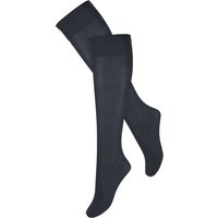 Chaussettes hautes en coton Marianne – Bleu marine