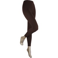 Leggings longs en coton pour femme – Marron – Taille S-M
