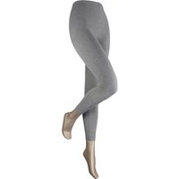 Leggings longs en coton pour femme – Gris moyen – L-XL